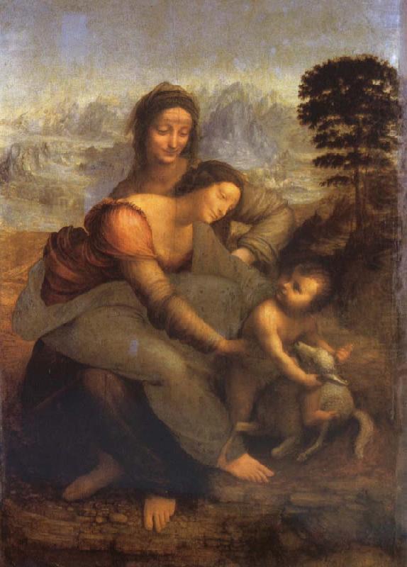 Maria with Child and St. Anna, LEONARDO da Vinci